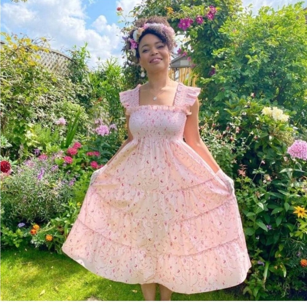 Hill House x Bridgerton pink Dress